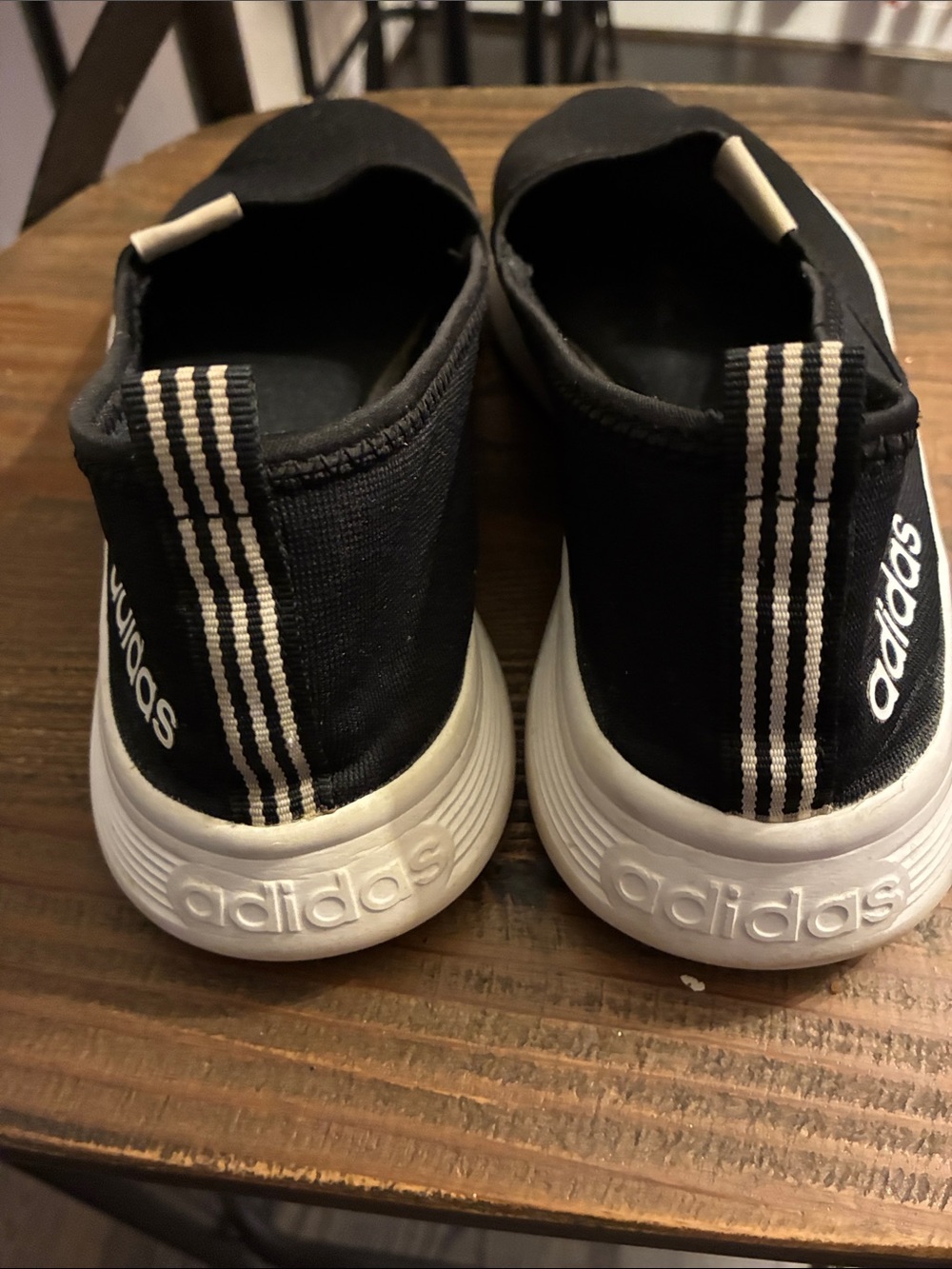 Adidas Memory Cloud Footbed Slip Ons Loafers | Color: Black | Size: 9.5 - Picture 3 of 5